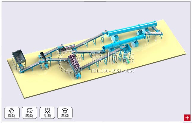 猪粪有机肥生产线